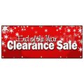 Signmission END OF THE YEAR CLEARANCE SALE BANNER SIGN blow out 50% off B-120 End Of The Year Clearanc